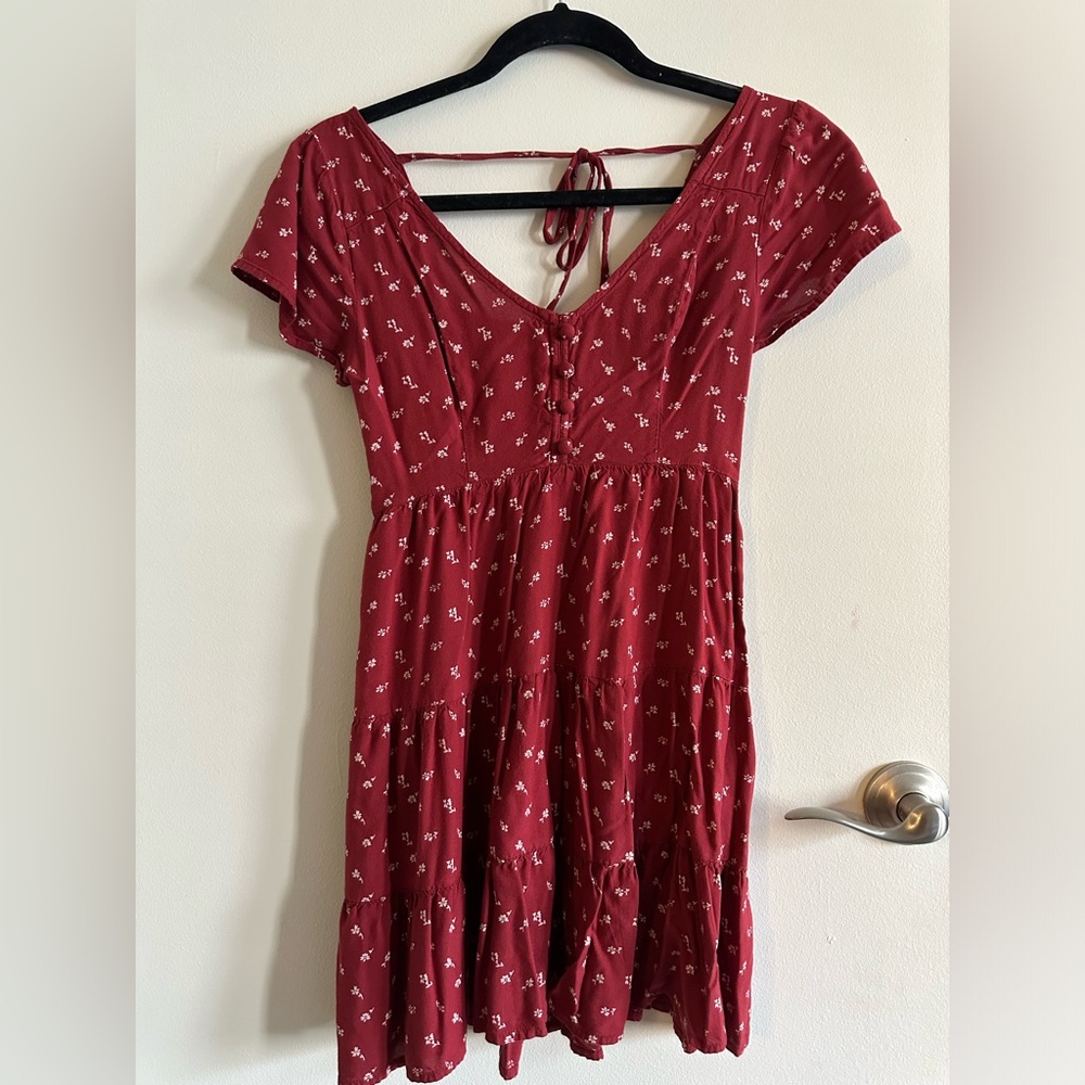 Tiered Floral Mini Dress